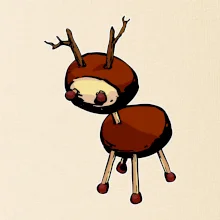 Kaštanový jelínek - prso