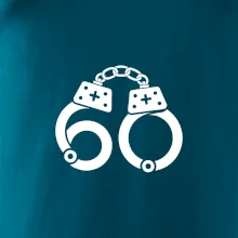 Narozeninové tričko pro policajta - pouta 60