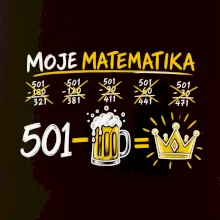 Moje matematika 501 - pivo = vítězství