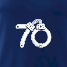 Narozeninové tričko pro policajta - pouta 70