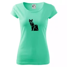 Origami kočka z boku