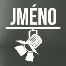 Jméno a nápis na zádech - stage crew