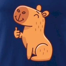 Kapybara s palcem nahoru