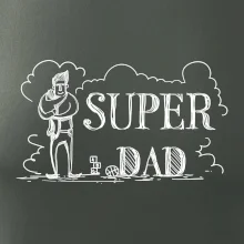 Kreslený nápis super dad