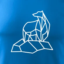 Geometrie lední medvěd na ledu