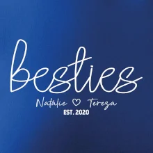 Párové mikiny - Besties Jména a rok