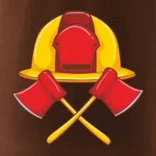 Hasičská helma a sekera