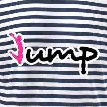 Jump - nápis a panáček