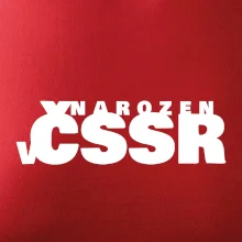 Nápis - Narozen v ČSSR