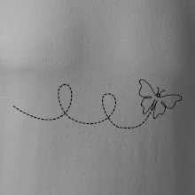 Dráha letu motýla - smyčka