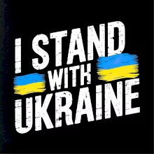 I stand with ukraine tiskací nápis
