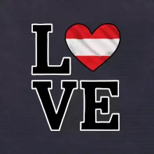 Love Rakouská vlajka