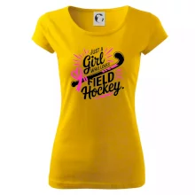 Just a girl who loves field hockey černo růžové