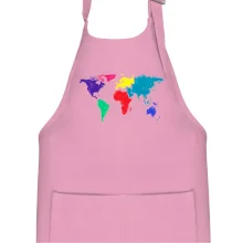 Světové kontinenty bez názvů - barevné