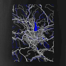 Jablonec nad Nisou - Mapa s vodními toky