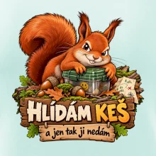 Hlídám keš veverka s pokladem