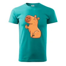 Kapybara s palcem nahoru