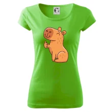 Kapybara s palcem nahoru