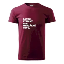 PÁTEK: FYZICKY ZDE, MENTÁLNĚ PRYČ.