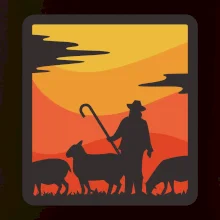 Pastevec ovcí - čtverec