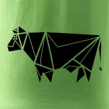 Origami kráva z boku