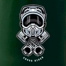 Cross rider písty helma