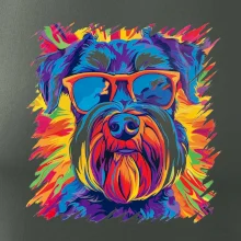 Knírač barevný styl 70s