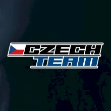 Czech team s vlajkou - Mistrovství světa v ledním hokeji 2025