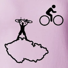 Mapa ČR + kolo na prsu