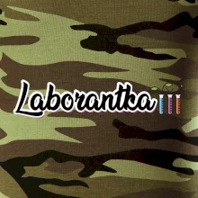 Laborantka a zkumavky