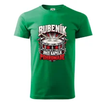 Bubeník drží kapelu pohromadě - červený rockový buben