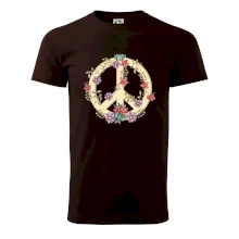 Peace symbol pískový