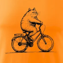 Tlustá kočka  na kole