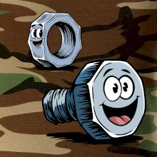 Parové triko - Šroub a matka