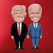 Trump a Biden - velký kamarádi