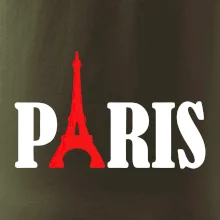 Paris nápis Eiffelova věž