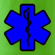 Rescue - Hvězda na prsu +  nápis na zádech