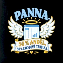 Panna. 50 % anděl, 50 % excelová tabulka