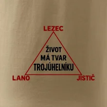 Lezec lano jistič životní trojúhelník
