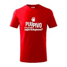 Já piju pivo - tvoje superschopnost? rovný nápis