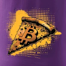 Bitcoin oranžová pizza