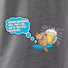 Žádnou malinovku, ale pivo