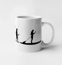 Evoluce paddleboard žena