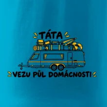 Táta vezu půl domácnosti rodinný karavan