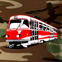 Tramvaj T3R barevná