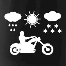 Motorkář za každého počasí - chopper