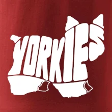 Jorkšírský teriér - Yorkie - Nápis v těle