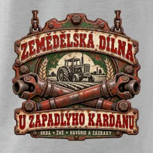 Zemědělská dílna u zapadlého kardanu