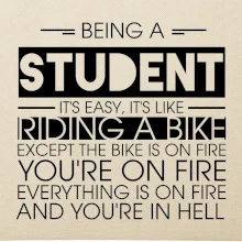 Being a student - bike