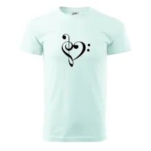 Houslový klíč srdce